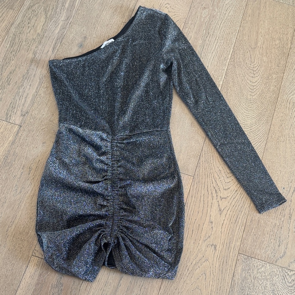 Superdown Shimmering Black Dress
